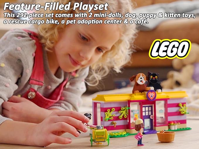 LEGO Friends 41699 Pet Adoption Café(292 Pieces)