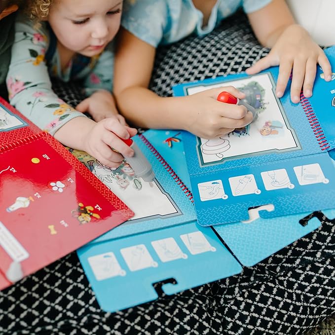 Melissa & Doug Water Wow! - Skye, Chase, Marshall Water Reveal Travel Activity Pads - PAW Patrol-Themed Reusable No-Mess for Kids (Pack of 3)