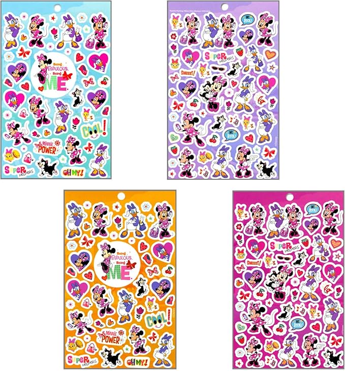 Disney Mickey Mouse Sticker Pad and Minnie Mouse Sticker Pad Set (Over 400 Stickers total!)
