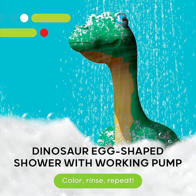 DISCOVERY KIDS Dinosaur Crafts Painting Kit, Dinosaur Designer Rinse & Recolor Art Set - Dino Arts & Crafts for Kids Includes 4 Dinos, 1 Egg Shower & 6 Washable Markers, 11-Piece Color & Wash Activity