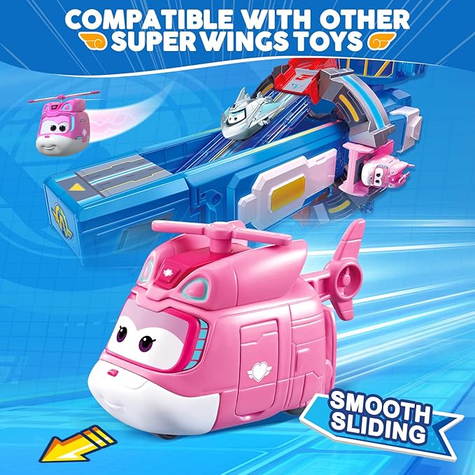 Super Wings Transformer Toys, 2 in Dizzy Robot Transformer Action Figures, 2-in-1 Mode Robot Transformer Toys for Boys Girls 4-6 6-8, Fun Plane Toys for Boys Toddlers Kids Age 3 4 5 6 7 8