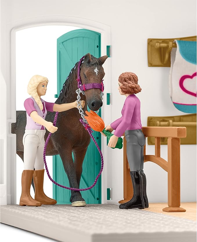 Schleich Horse Club — Horse Shop, 67 Piece Tack Shop Horse Play Set with Horses and Riders, Farm Play Set for Children Ages 5+
