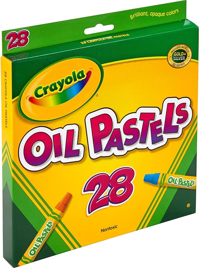 Crayola Oil Pastels, School Supplies, Kids Indoor Activities At Home, 28 Assorted Colors