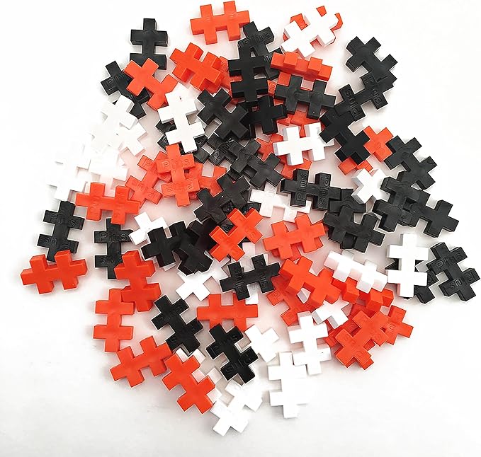 Plus Plus 3D Animal Figure Building Block Set, 70 Mini Interlocking Puzzle Pieces, Fun Stem Toys for Kids - Tiger Maker Tube