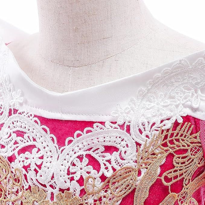 Dressy Daisy Beauty Princess Costume Dress Up Toddler Little Girls Halloween Birthday Party Fancy Ball Gown