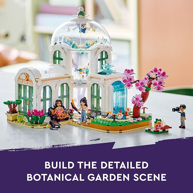 LEGO Friends Botanical Garden Building Toy Set, A Creative Project for Ages 12+, Build and Display a Detailed Greenhouse Scene, A Gift for Kids and Teens Who Love Flowers and Plants, 41757