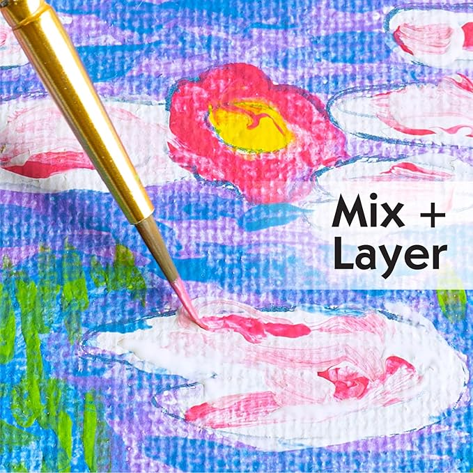 Faber-Castell Museum Series Paint by Numbers - Claude Monet Water Lilies - Number Painting for Kids and Adult Beginners, 1 Count (Pack of 1)