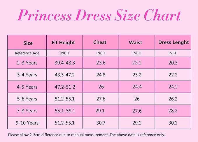 GZ-LAOPAITOU Pink Princess Dress for Girls Movie Cosplay Costume Outfits Kids Halloween Party Princess Dress Up Clothes
