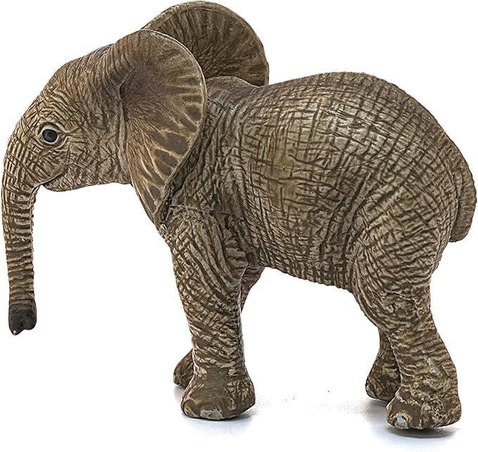 Schleich Wild Life, Animal Figurine, Animal Toys for Boys and Girls 3-8 years old, African Elephant Calf, Ages 3+