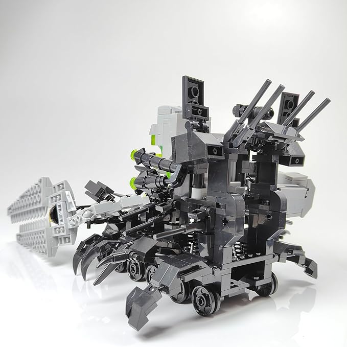 Skibid Toilet Building Block Set, Giant GMAN Tank Robot Skibid Building Brick for Adults Fans 604PCS Blocks