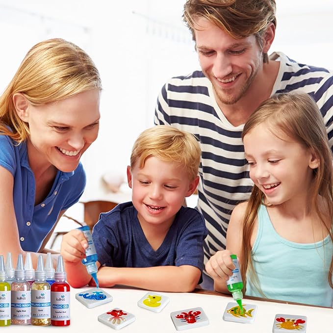 Magic Water Elf Toy Kit, Aqua Fairy Water Gel Kit with 20 Magic Gels, 10 Sea Creature Molds. Christmas Gifts, Birthday Gifts, Party Favors, Arts & Crafts DIY STEM for Kids(20 Colors)