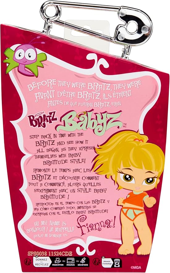 Bratz Babyz Fianna Collectible Fashion Doll with Real Fashions and Pet
