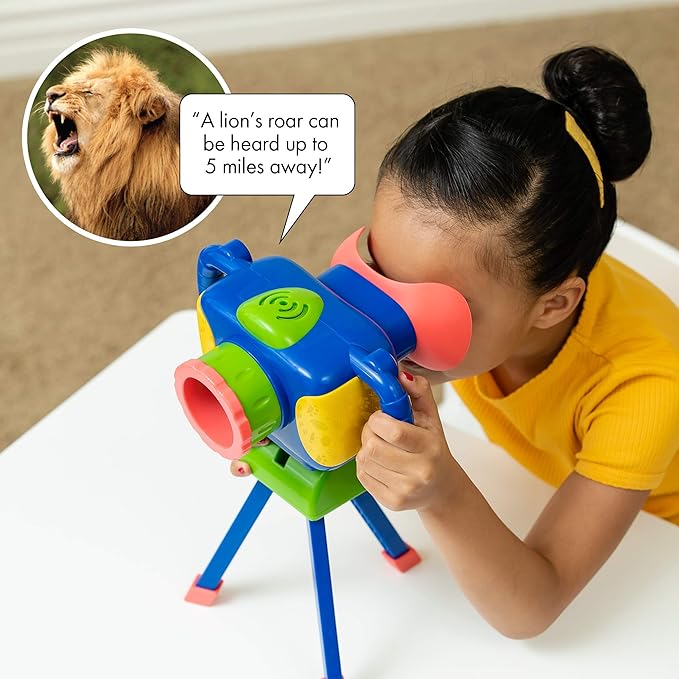 Educational Insights GeoSafari Jr. Talking Wildlife Camera, Voice & Photography-Robert Irwin, STEM Toy, Gift for Boys & Girls, Ages 4+