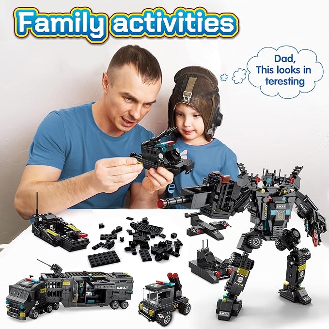 HISTOYE 51-in-1 Robot Building Kit for Kids Stem Building Toys Erector Set for Boys 8-12 Engineering Stem Projects Construction Building Blocks Toys Gifts for Boys Kids Age 6 7 8 9 10 11 12 Year Old