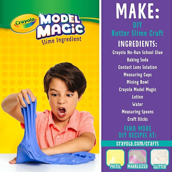 Crayola Model Magic - White (75ct), 1oz Modeling Clay Alternative, Air Dry Clay for Kids, Bulk Classroom Arts & Crafts Supplies