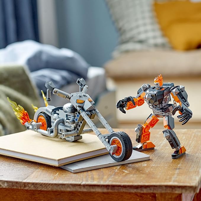 LEGO Marvel Ghost Rider Mech & Bike Building Toy for Boys & Girls Ages 7+ - Marvel Superhero Toy W/Movable Action Figure - Gift for Kids & Fans - 76245