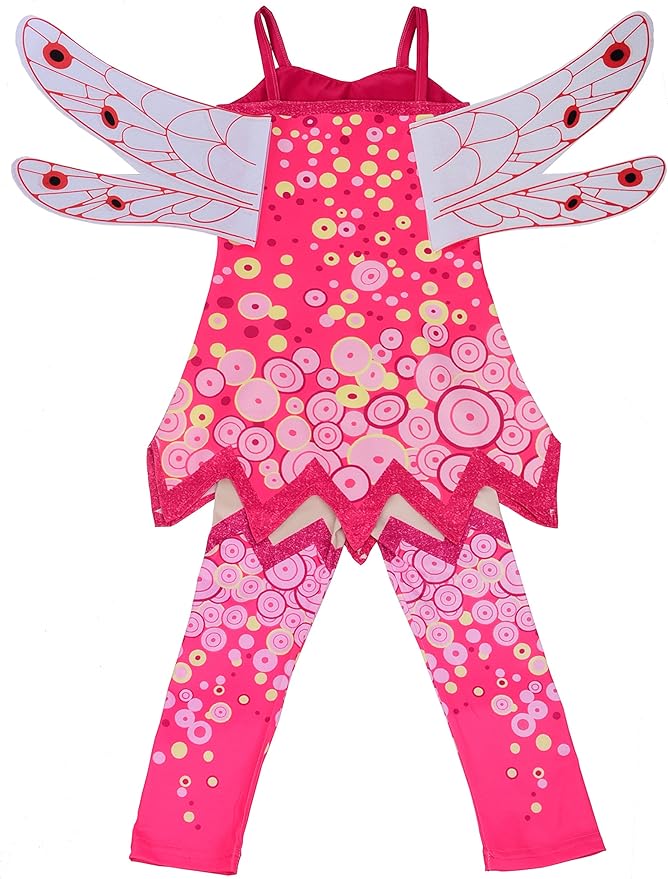 Lito Angels Girls Costume Fairy Fancy Dress Up Halloween Party Outfit with Wings