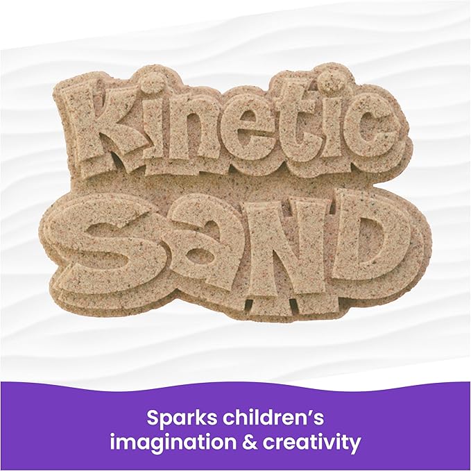 Kinetic Sand, 11lb (5kg) Natural Brown Bulk Play Sand for Arts and Crafts, Sandbox, Moldable Sensory Toys for Kids Ages 3 and up