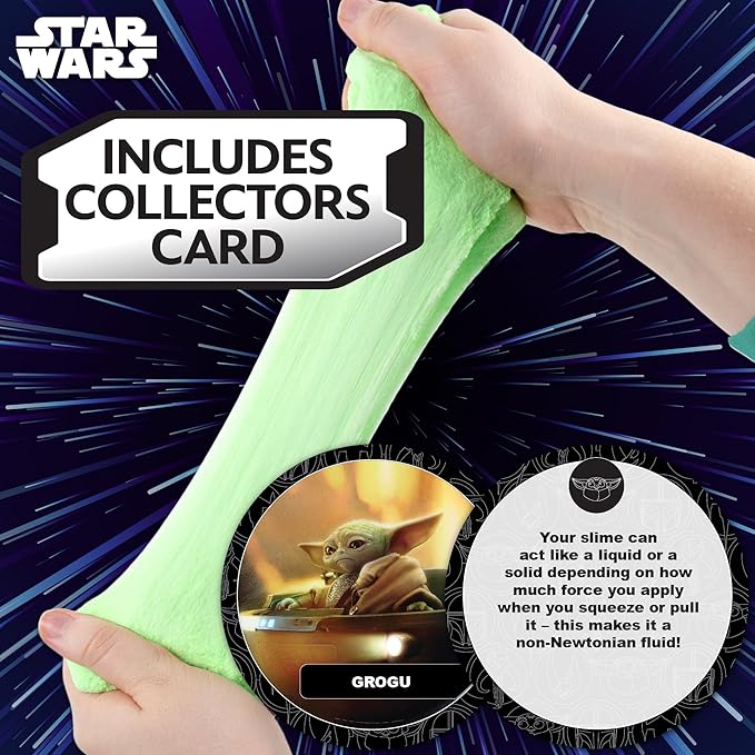 STAR WARS™ The Mandalorian Grogu Green Slime, 8oz Star Wars Slime, Pre-Made Slime, Party Favors for Kids, Perfect for Goodie Bags, Desk Toys, Star Wars Merch, Star Wars Toys
