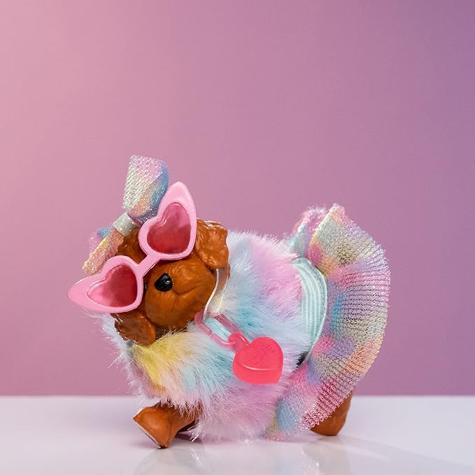 REAL LITTLES - Collectible Micro Puppy Carrier with 1 Micro Puppy and 5 Micro Working Surprises Inside! Styles May Vary