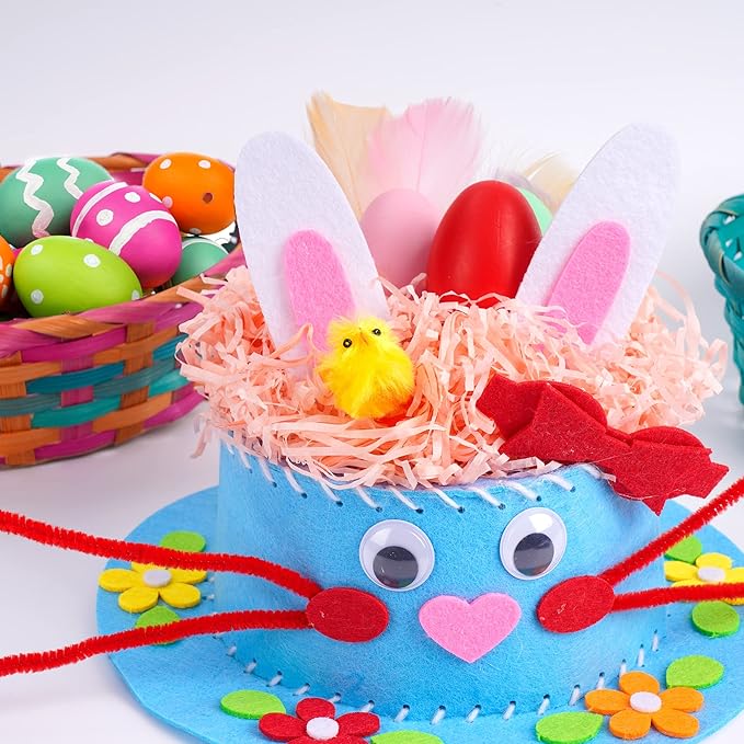 Easter Hat Kit for Children DIY Easter Chick Bunny Egg Crafts Kit