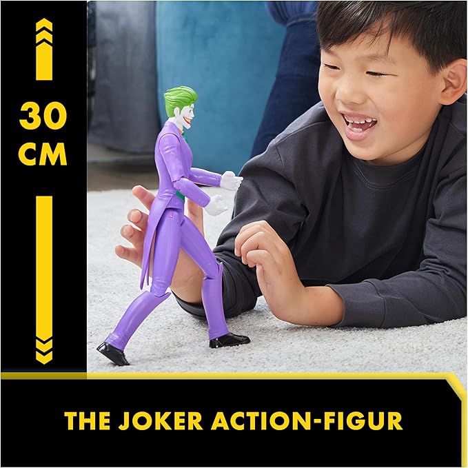 Spin Master Batman Toys Collection Flexible 12 Inch Joker Villain Action Figure for Children Ages 4 and Up