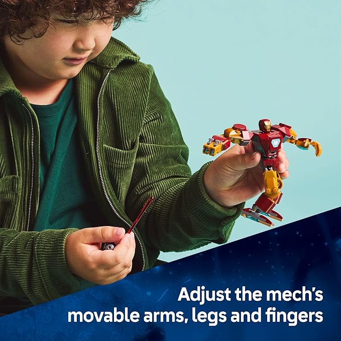 LEGO Marvel Iron Man Mech vs. Ultron Building Toy Set - Iron Man Toy for Kids, Boys and Girls, Ages 6+ - Buildable Action Figure - Superhero Gift for Birthday - 76307