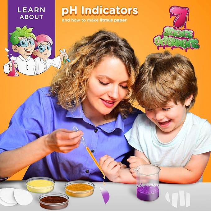 Science Kits for Kids Age 5 Plus. 8 Chemistry Experiments, Step-by-Step Manual. Gift for Girls & Boys 5,6,7,8