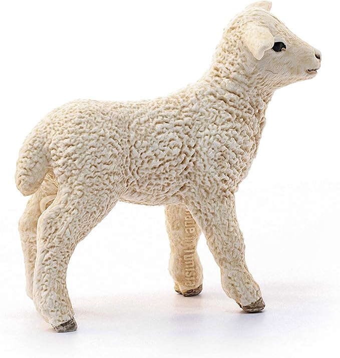 Schleich Farm World, Realistic Farm Animal Toys for Boys and Girls, Baby Lamb Toy Figurine