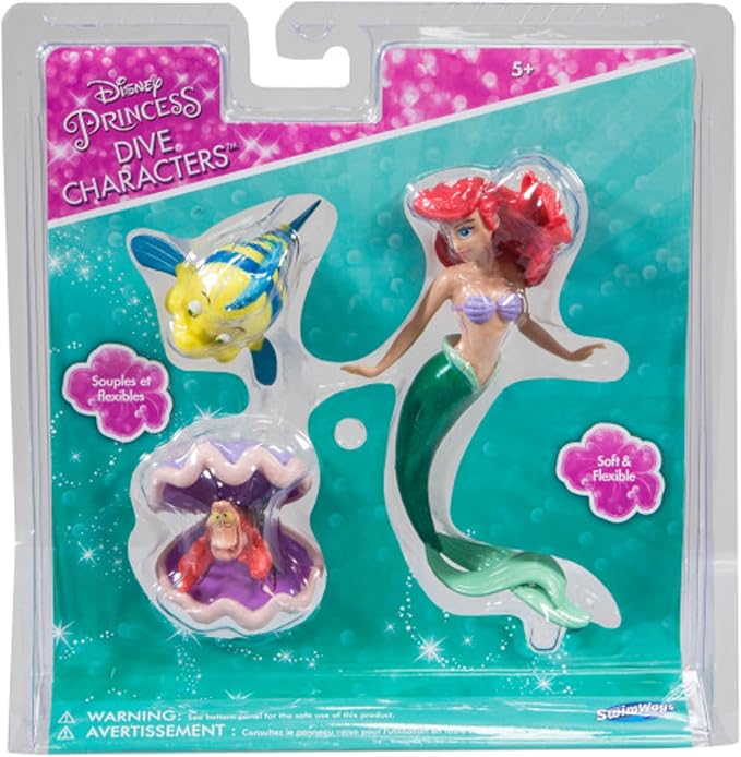 SwimWays Little Mermaid Disney Dive Characters Kids Pool Toy
