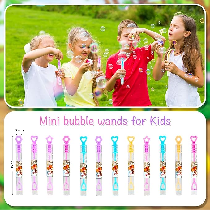 124PCS Bear Baby Shower Party Favor Supplies, Themed Birthday Decorations Including 12 Bracelets, 12 Keychains, 12 Button Pins, 50 Stickers, 14 Stampers, 12 Bubble Wands and Stickers, Yellow