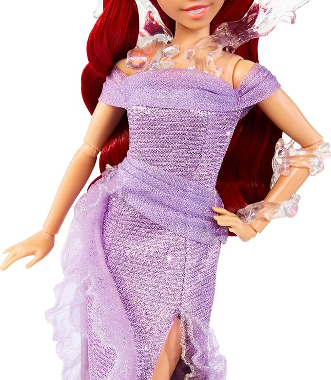 Mattel Disney Collector Ariel The Little Mermaid Doll with Display Stand, Inspired by Disney Movie 35th Anniversary