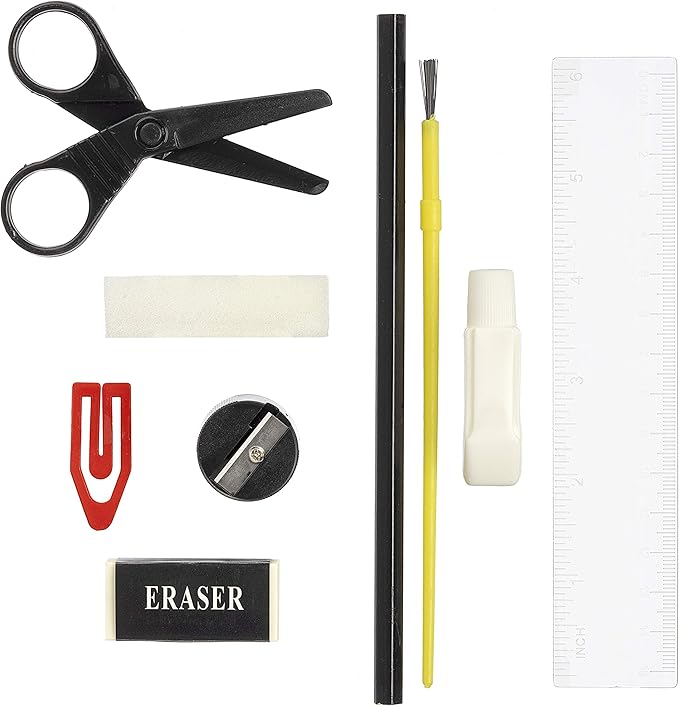 Darice 120-Piece Deluxe Art Set – Art Supplies for Drawing, Painting and More in a Plastic Case - Makes a Great Gift for Children and Adults