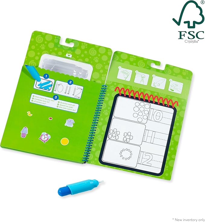 Melissa & Doug Blues Clues & You! Water Wow!! Counting Water Reveal Travel Book | Activity Pad | 3+ | Gift for Boy or Girl