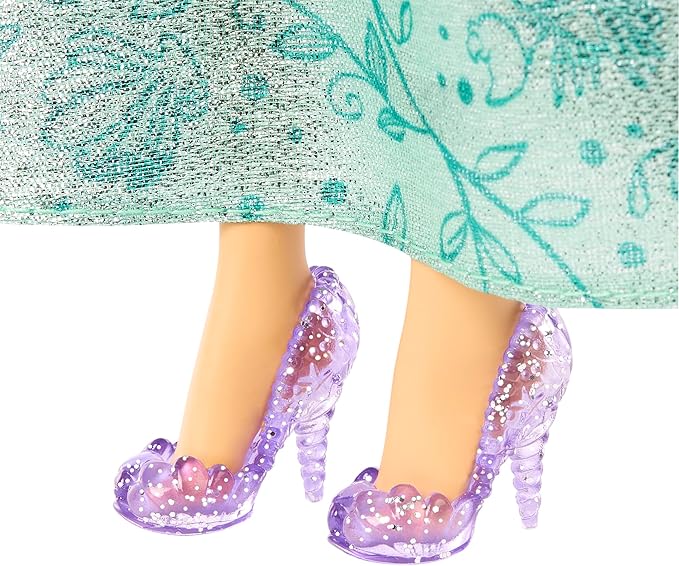 Mattel Disney Princess Toys, Ariel Fashion Doll, Sparkling Look with Red Hair, Blue Eyes & Tiara Accessory, Inspired by The Little Mermaid Movie