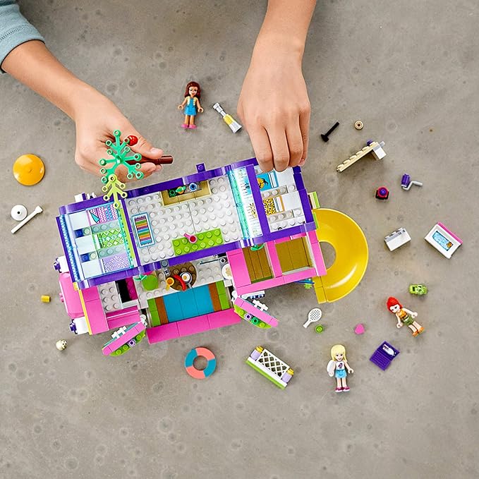 LEGO Friends Friendship Bus 41395 Heartlake City Toy Playset Building Kit Promotes Hours of Creative Play, New 2020 (778 Pieces)