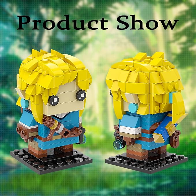 Breath of The Wild Link Building Sets for Adults Kids, Link Minifigure Building Kit,Game Player Collection Creative Building Blocks Model Toys,Compatible with Lego(248PCS)