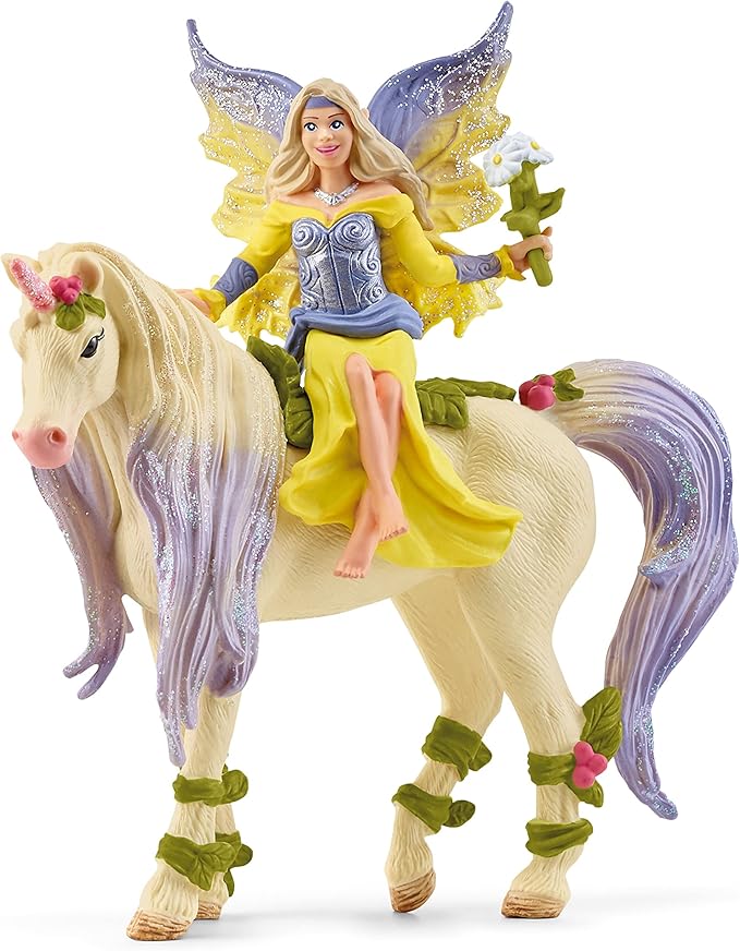 Schleich bayala 5-Piece Starter Set - Fairy Feya, Mermaid Eyela, with Unicorn, Pegasus, and Seahorse Playset - Magical and Colorful Toy Set, Enchanting Gift for Boys and Girls, Kids Age 5+