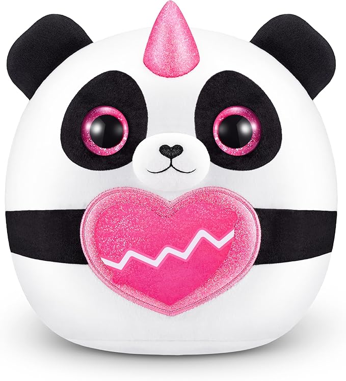 Rainbocorns Eggzania Mini Mania Panda Plush Surprise Unboxing with Animal Soft Toy, Idea for Girls with Imaginary Play by ZURU