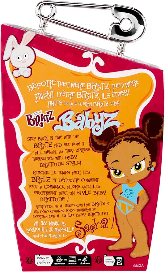 Bratz Babyz Sasha Collectible Fashion Doll with Real Fashions and Pet