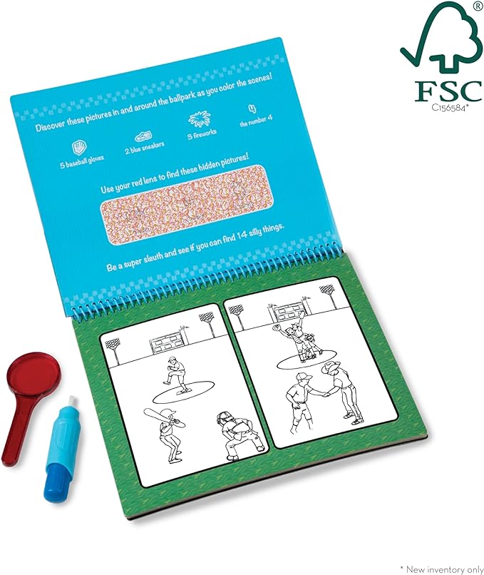 Melissa & Doug On the Go Water Wow! Reusable Water-Reveal Deluxe Activity Pad – Around Town