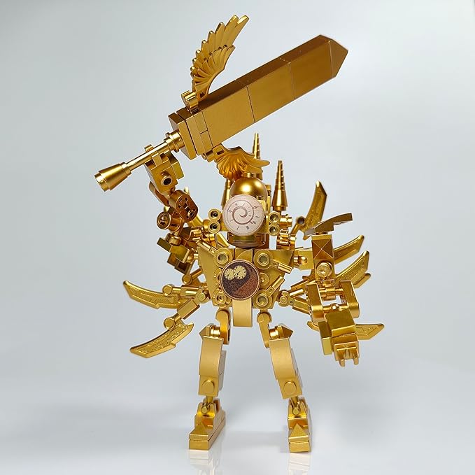 Skibid Toilet Building Block Set, Mini Big Sword Titan Clock Man Skibid Building Brick for Adults Fans 159PCS Blocks