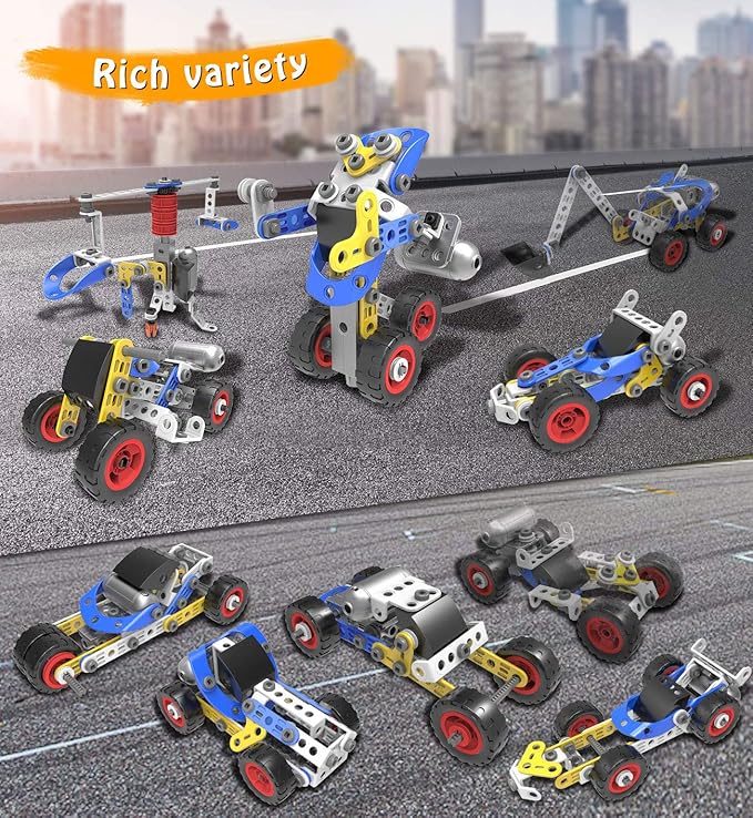 HISTOYE Building Toys for Kids Age 4-8 Erector Sets for Boys Age 6-8-12 Stem Toys for 5+ Year Old Boys Robot Building Kit for Kids DIY Building Blocks Construction Toys Gifts for 4 5 6 7 8+ Years Old