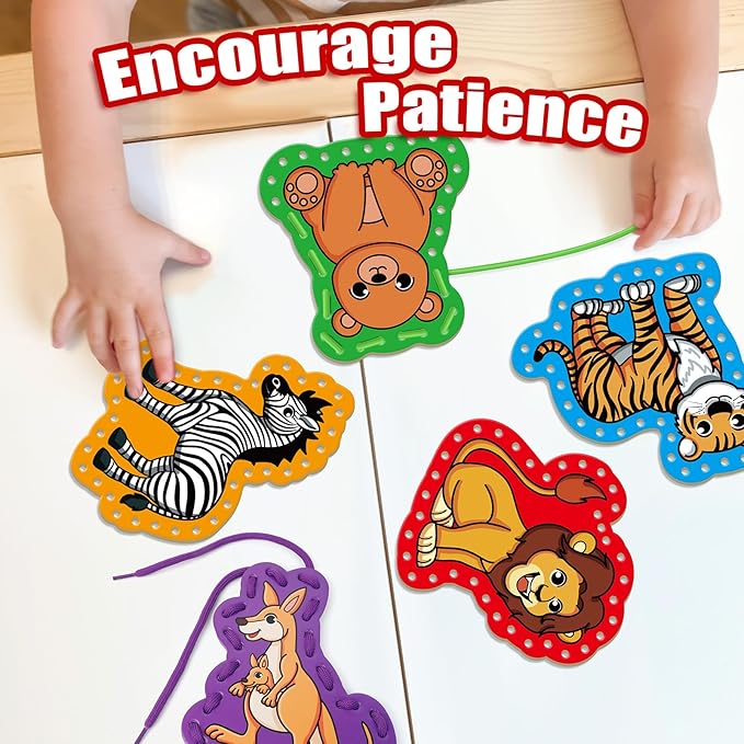 Quilinz Lacing Cards,Sewing Kit for Kids,Fine Motor Toys,Shoe Tying Practice,Classroom Must Haves,Manipulatives for Preschoolers,Homeschool Supplies,Preschool Learning Activities,Toddler Crafts