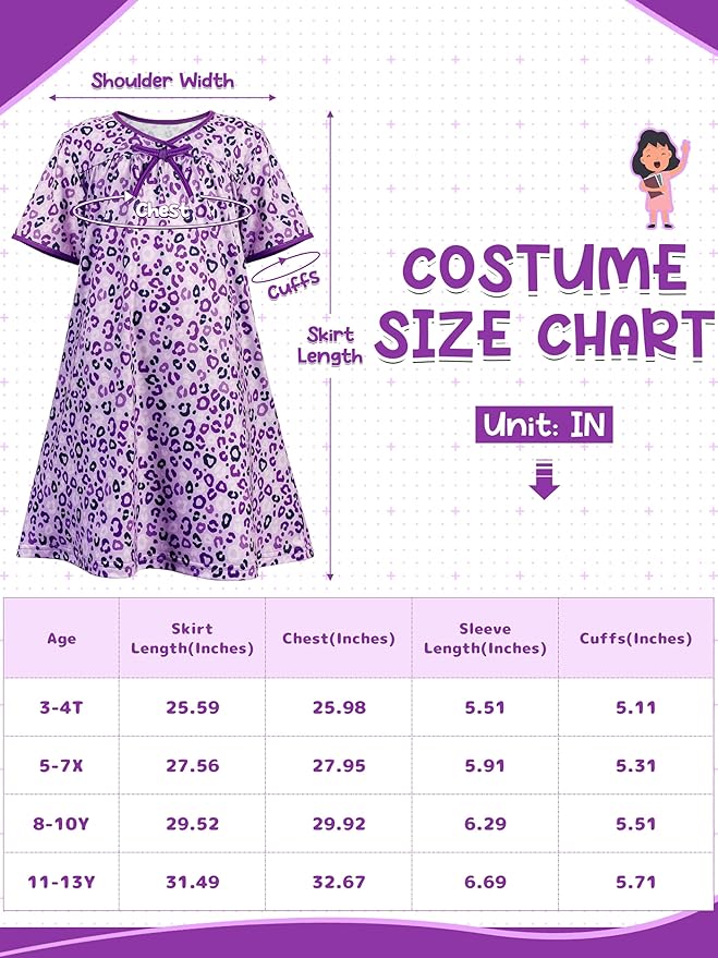 Old Lady Costume for Kids, Girls 100 Day of School Cosplay Black White Curly Wig Cap Glasses Cane Necklace Bracelet