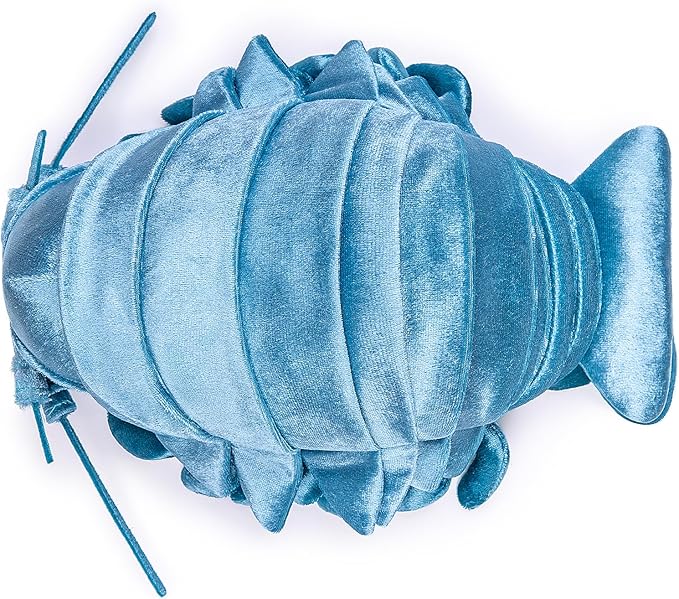 ZHONGXIN MADE Isopod Plush - Lifelike 12” Blue Isopod Stuffed Animal, Realistic Bathynomus Giganteus Arthropod Insect Plushie, Soft Crustaceans Animals Toys Model Dolls Gifts for Kids