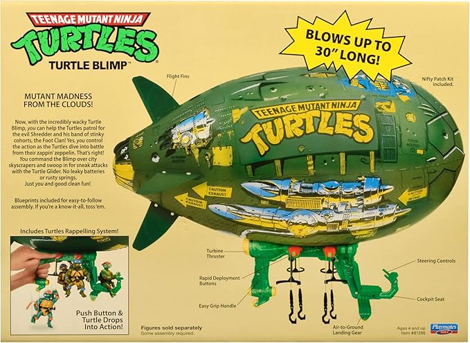 PlayMates TMNT Classic Turtle Blimp