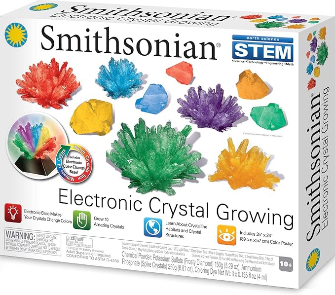 Smithsonian Electronic Crystal Growing 35x23 inch