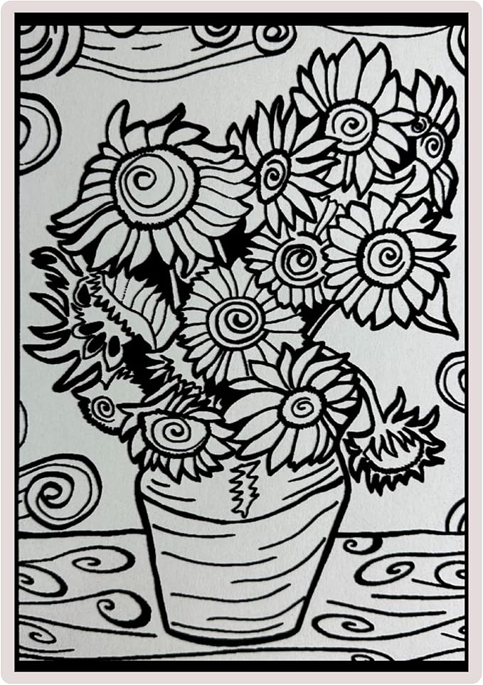 Sunflowers Small Size Picture 21 X 29.7Cm-Made in Italy