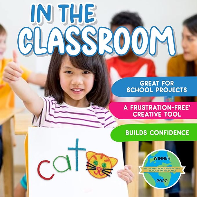 Wikki Stix Big Count Box, 468 13 Colors in Cool Storage Box with a 12 Page idea Booklet, Made in The USA